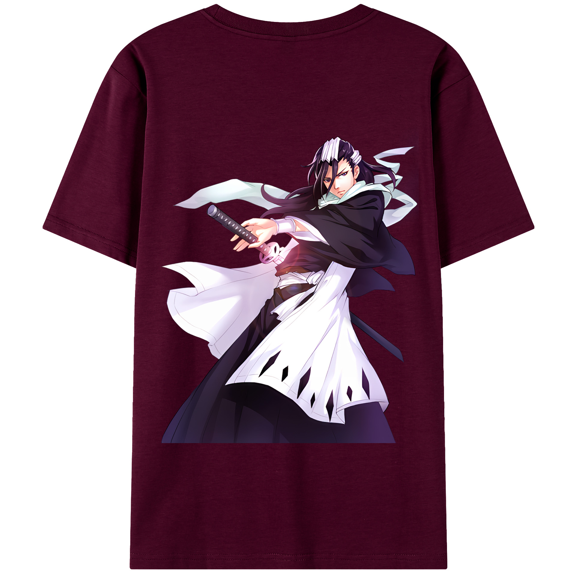 （画像用） ブリーチ くちき びゃくや BLEACH Kuchiki Byakuya レディース半袖Tシャツ(バックプリント)